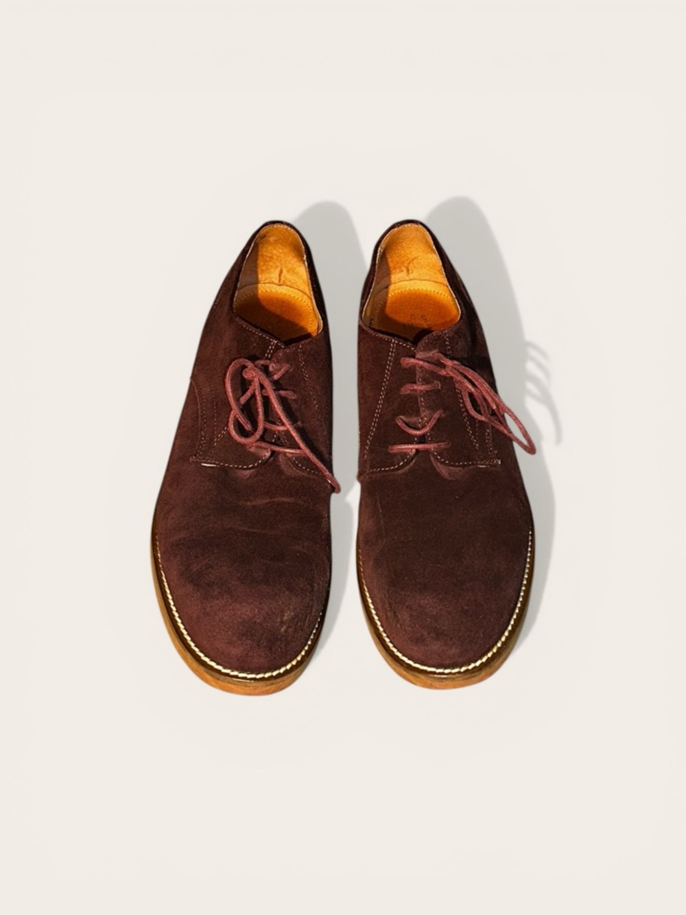 Vintage Women’s burgundy suede Shoes - Classic Casual
